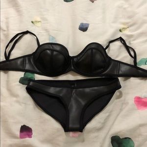 Black neoprene bikini by TRIANGL